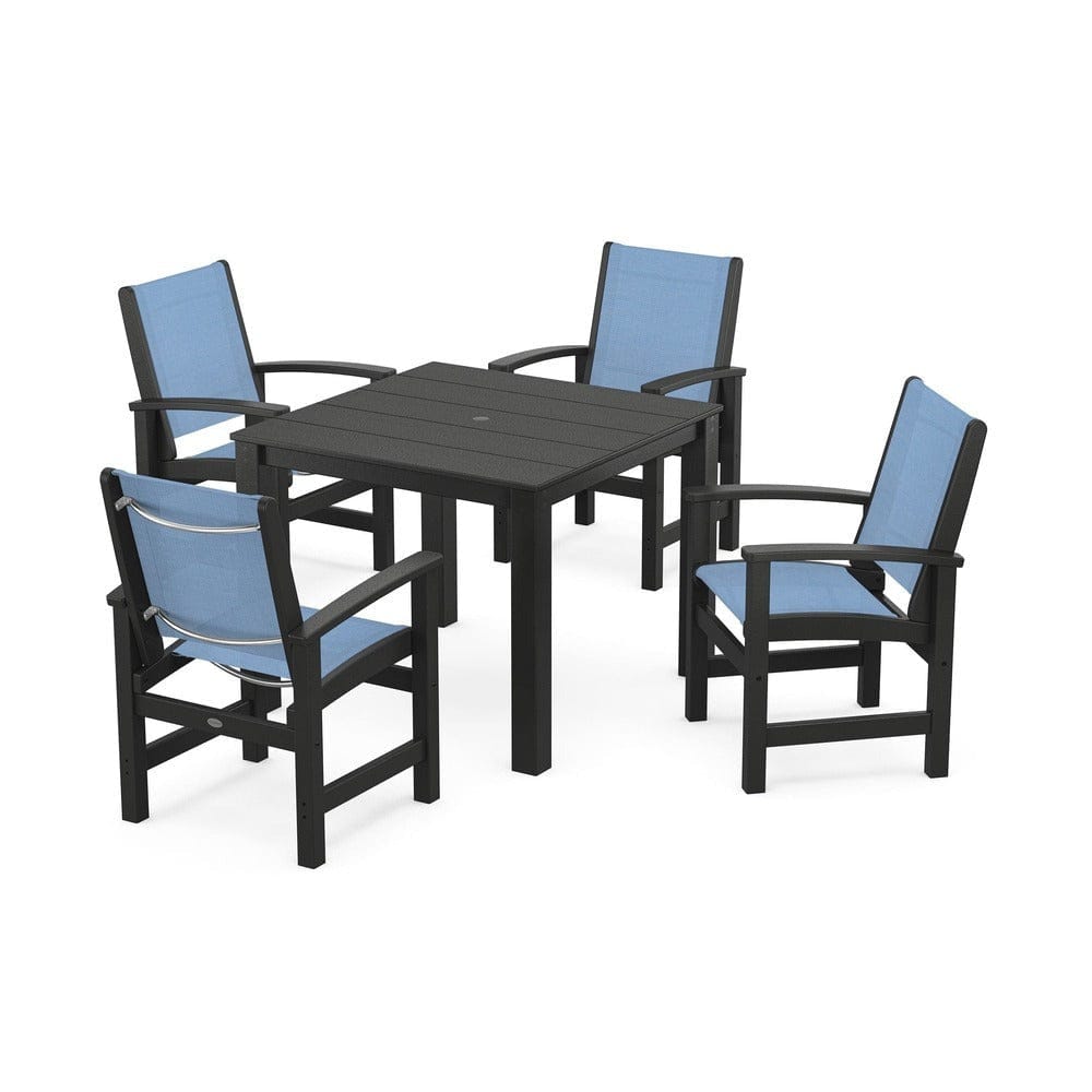 POLYWOOD® - Coastal 5-Piece Parsons Dining Set - PWS2278 Outdoor Furniture POLYWOOD®