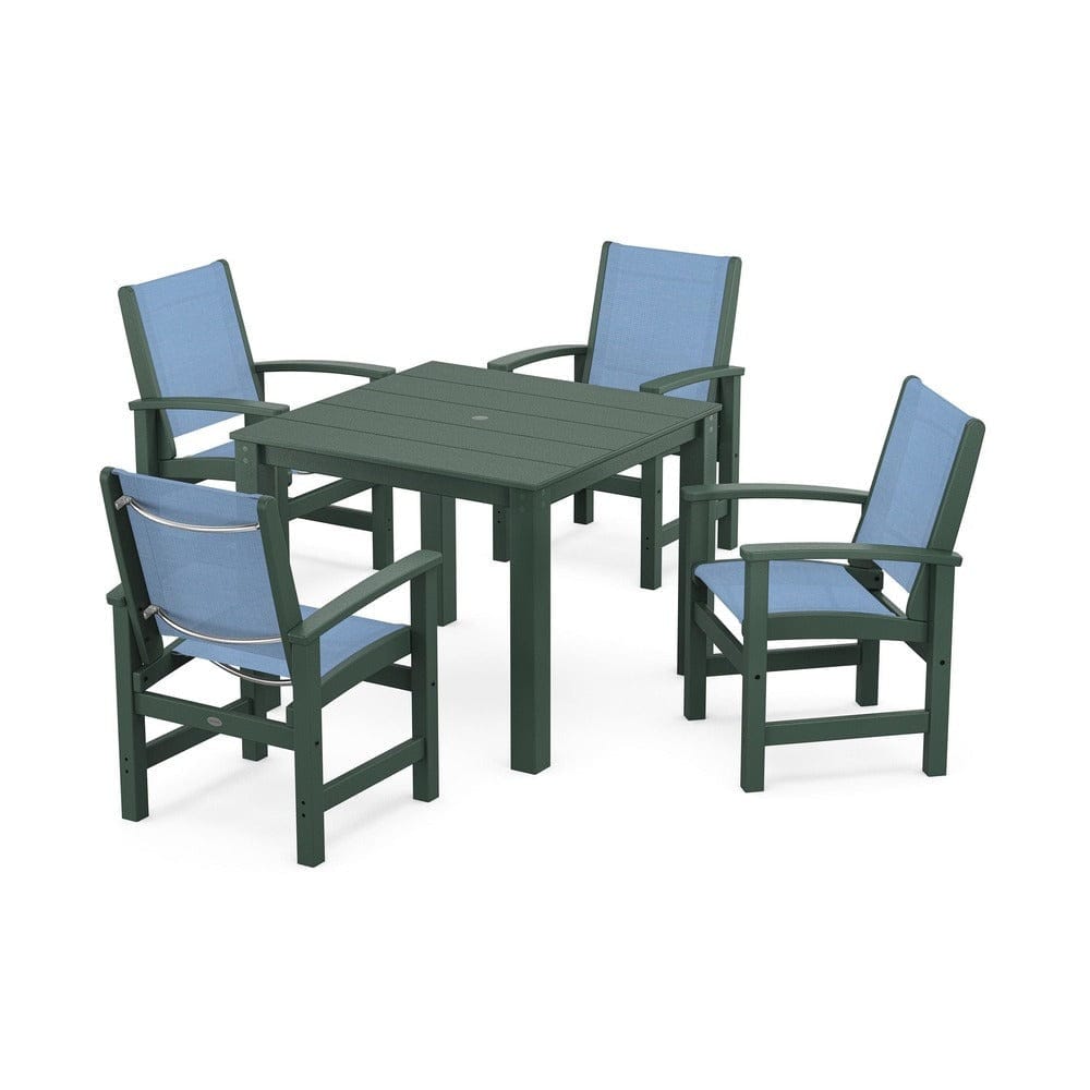 POLYWOOD® - Coastal 5-Piece Parsons Dining Set - PWS2278