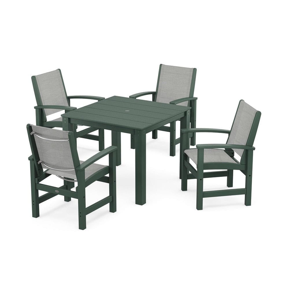 POLYWOOD® - Coastal 5-Piece Parsons Dining Set - PWS2278