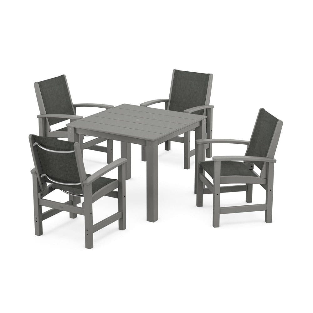 POLYWOOD® - Coastal 5-Piece Parsons Dining Set - PWS2278