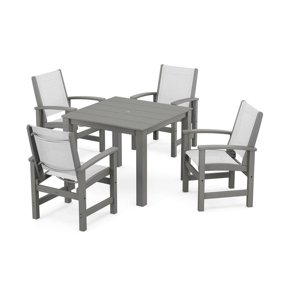 POLYWOOD® - Coastal 5-Piece Parsons Dining Set - PWS2278
