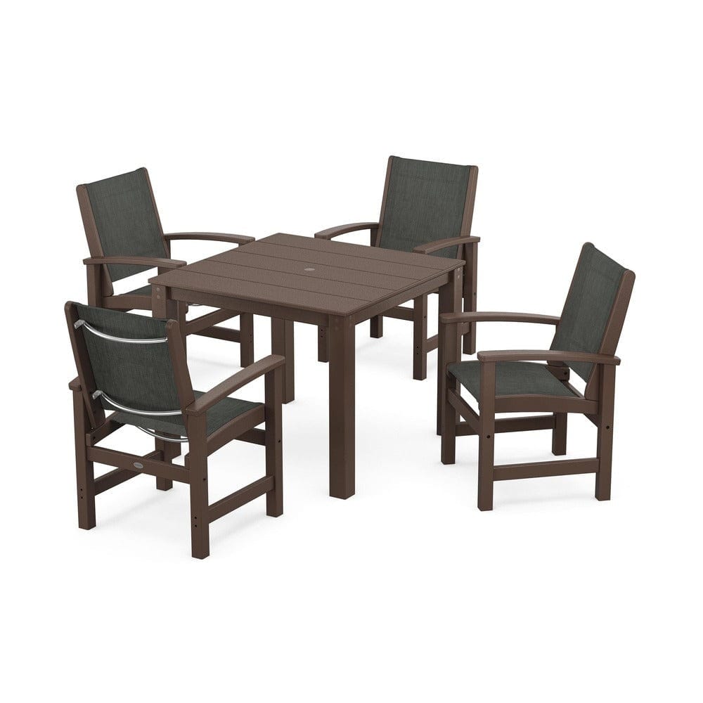 POLYWOOD® - Coastal 5-Piece Parsons Dining Set - PWS2278