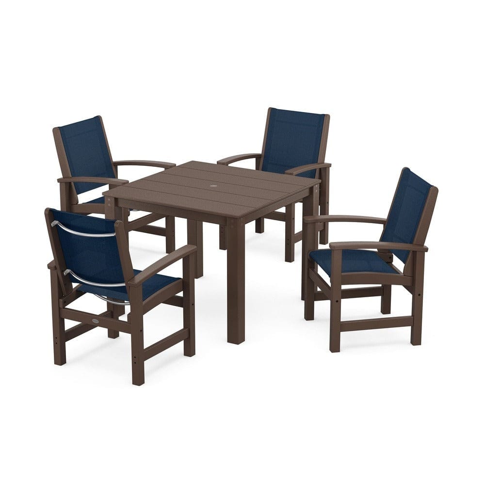 POLYWOOD® - Coastal 5-Piece Parsons Dining Set - PWS2278