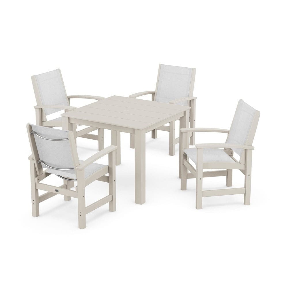 POLYWOOD® - Coastal 5-Piece Parsons Dining Set - PWS2278