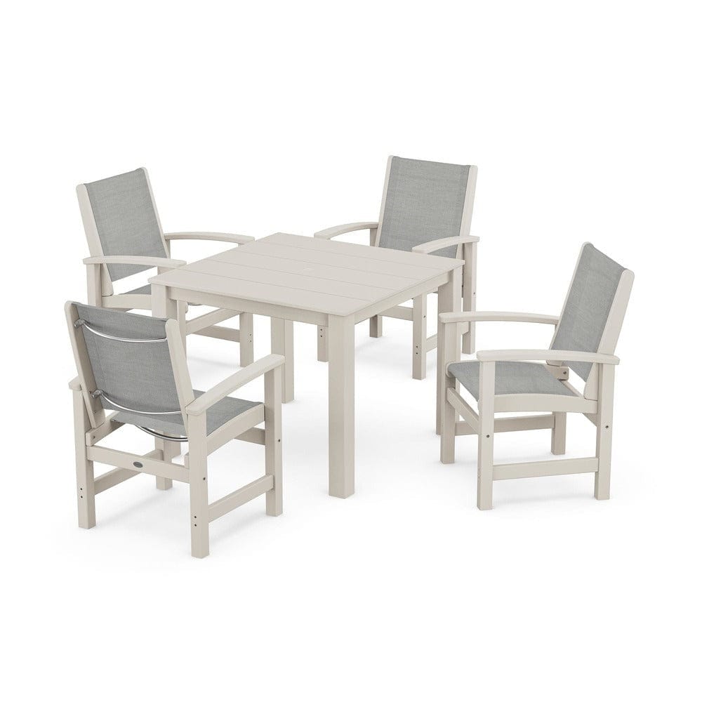 POLYWOOD® - Coastal 5-Piece Parsons Dining Set - PWS2278