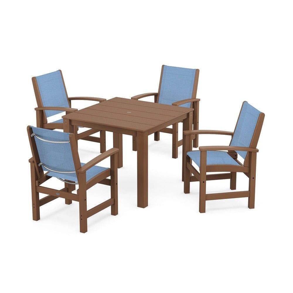 POLYWOOD® - Coastal 5-Piece Parsons Dining Set - PWS2278