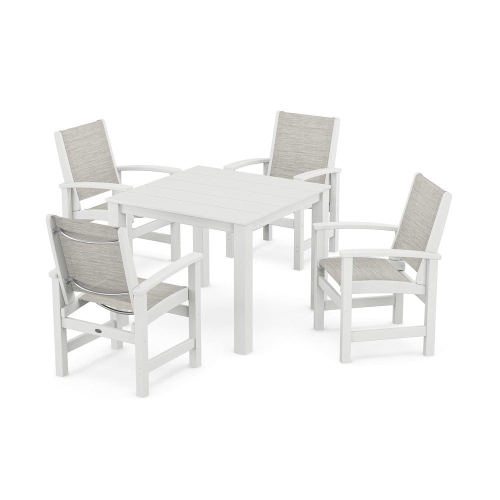 POLYWOOD® - Coastal 5-Piece Parsons Dining Set - PWS2278