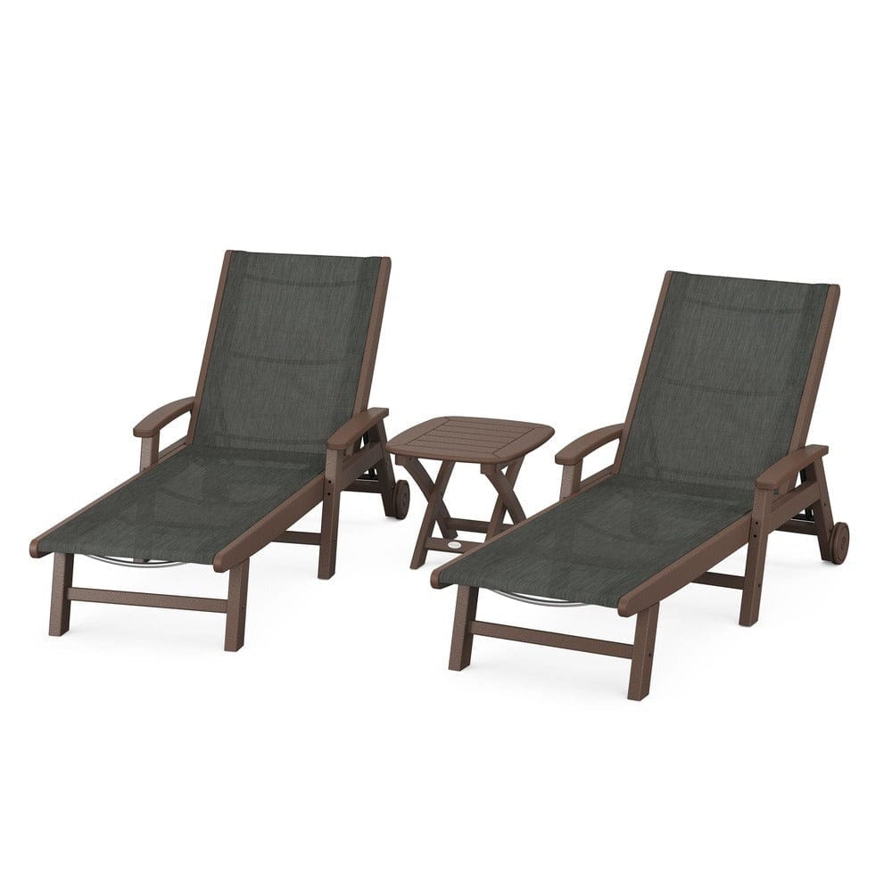 POLYWOOD® - Coastal 3-Piece Wheeled Chaise Set - PWS423