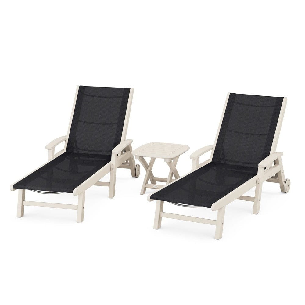 POLYWOOD® - Coastal 3-Piece Wheeled Chaise Set - PWS423