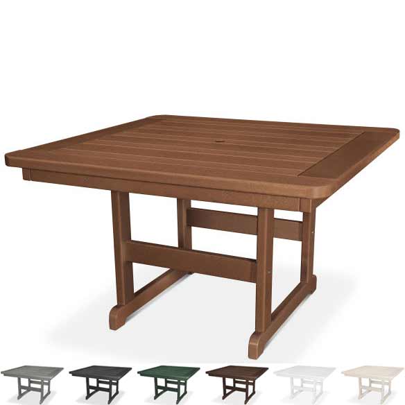 POLYWOOD® Park 48" Square Table - PST48 Table POLYWOOD®