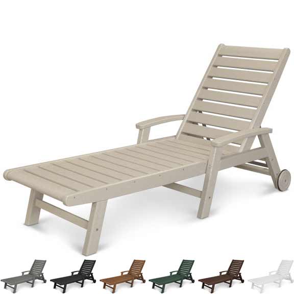 POLYWOOD® Signature Chaise with Wheels - SW2280 Chaise POLYWOOD®