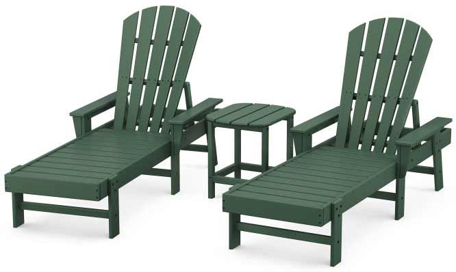 POLYWOOD® South Beach Chaise 3-Piece Set - PWS178-1 Chaise POLYWOOD®