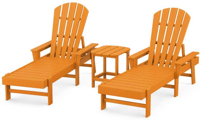 POLYWOOD® South Beach Chaise 3-Piece Set - PWS178-1 Chaise POLYWOOD®