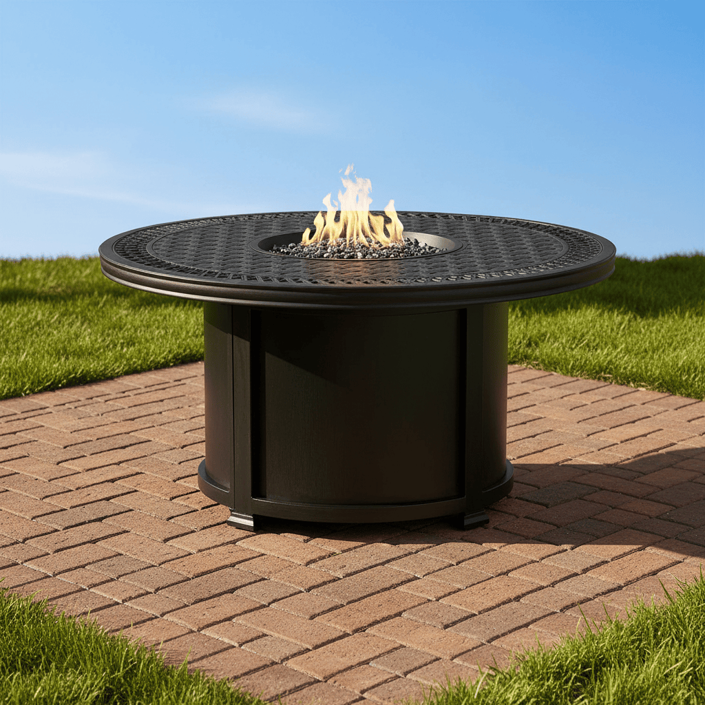 Agio Sullivan 48" Round Fire Table Fire Table Agio