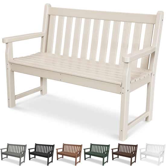 POLYWOOD® Traditional Garden 48" Bench - TGB48 Benches POLYWOOD®