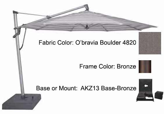 Treasure Garden - 13’ AKZ PLUS Cantilever Umbrella Umbrellas Treasure Garden