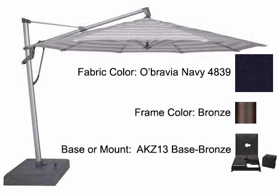 Treasure Garden - 13’ AKZ PLUS Cantilever Umbrella Umbrellas Treasure Garden