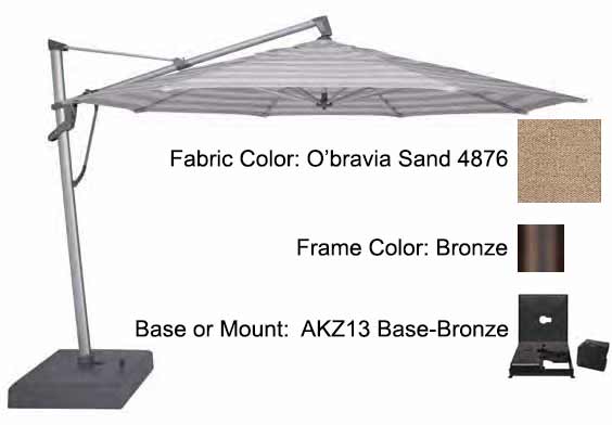 Treasure Garden - 13’ AKZ PLUS Cantilever Umbrella Umbrellas Treasure Garden