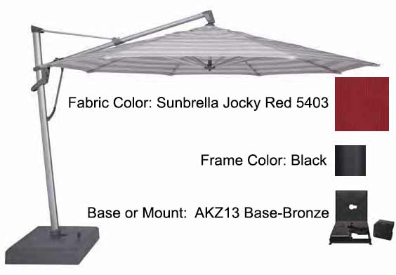 Treasure Garden - 13’ AKZ PLUS Cantilever Umbrella Umbrellas Treasure Garden