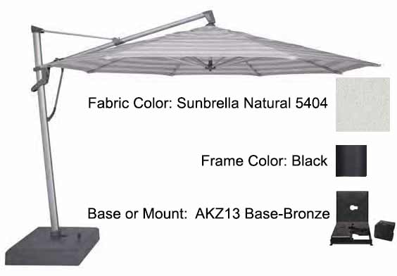 Treasure Garden - 13’ AKZ PLUS Cantilever Umbrella Umbrellas Treasure Garden