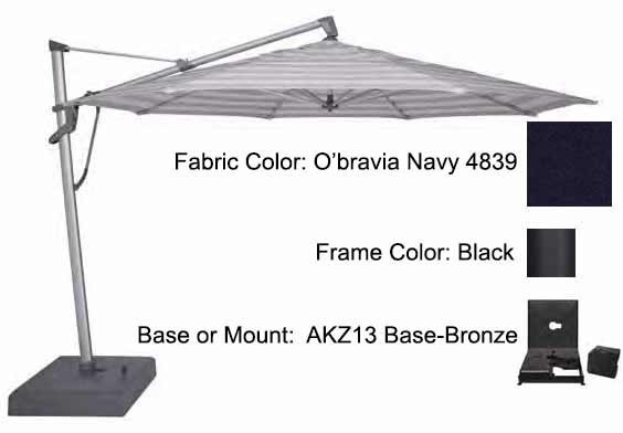 Treasure Garden - 13’ AKZ PLUS Cantilever Umbrella Umbrellas Treasure Garden