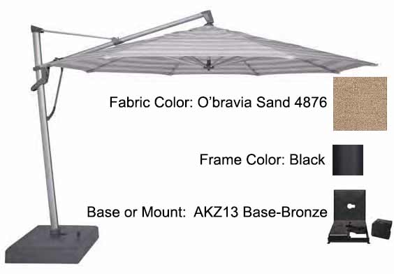 Treasure Garden - 13’ AKZ PLUS Cantilever Umbrella Umbrellas Treasure Garden