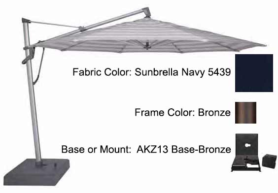 Treasure Garden - 13’ AKZ PLUS Cantilever Umbrella Umbrellas Treasure Garden