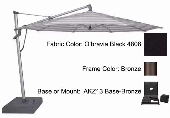 Treasure Garden - 13’ AKZ PLUS Cantilever Umbrella Umbrellas Treasure Garden