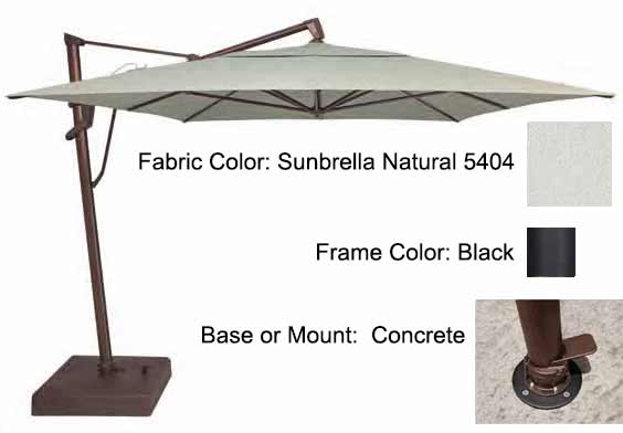 Treasure Garden Cantilever Umbrella - 10'x13' AKZ PLUS