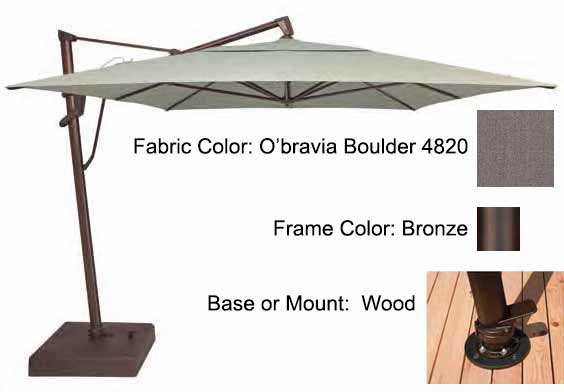 Treasure Garden Cantilever Umbrella - 10'x13' AKZ PLUS