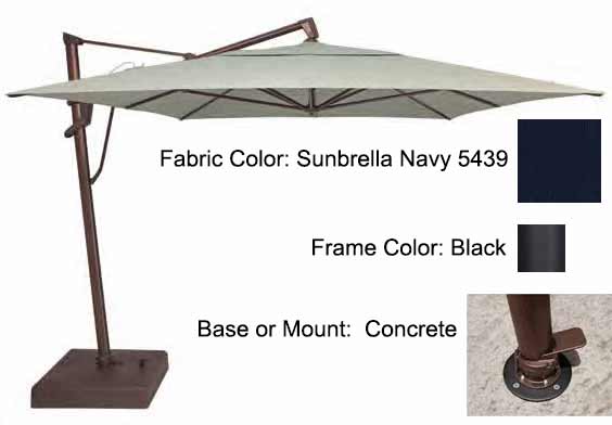 Treasure Garden Cantilever Umbrella - 10'x13' AKZ PLUS