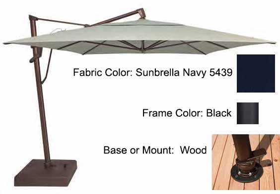 Treasure Garden Cantilever Umbrella - 10'x13' AKZ PLUS