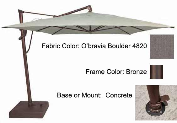 Treasure Garden Cantilever Umbrella - 10'x13' AKZ PLUS