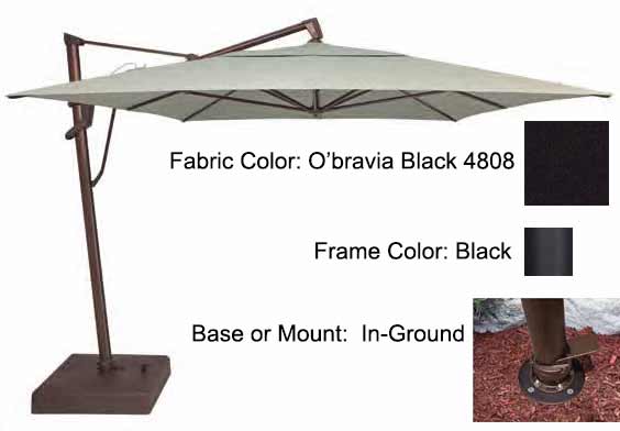 Treasure Garden Cantilever Umbrella - 10'x13' AKZ PLUS