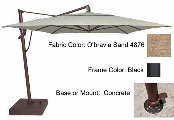Treasure Garden Cantilever Umbrella - 10'x13' AKZ PLUS
