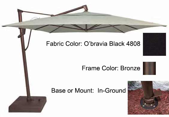 Treasure Garden Cantilever Umbrella - 10'x13' AKZ PLUS