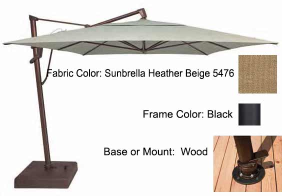 Treasure Garden Cantilever Umbrella - 10'x13' AKZ PLUS