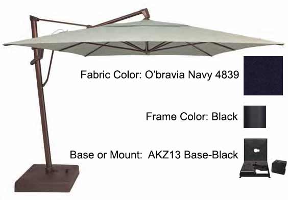 Treasure Garden Cantilever Umbrella - 10'x13' AKZ PLUS
