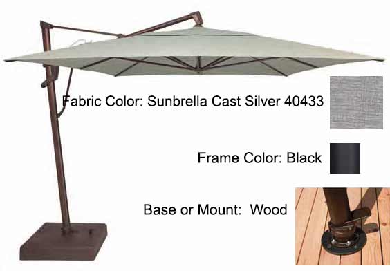 Treasure Garden Cantilever Umbrella - 10'x13' AKZ PLUS