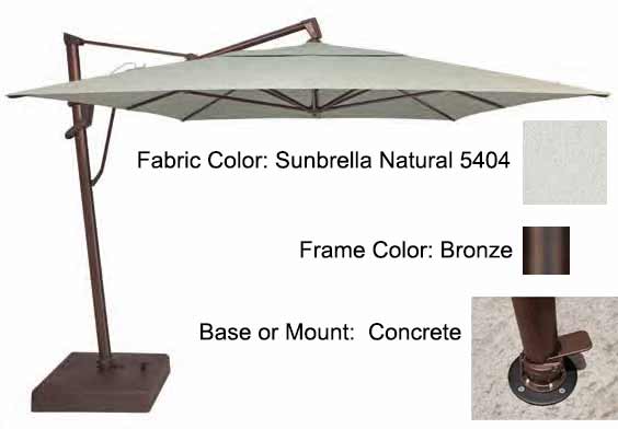Treasure Garden Cantilever Umbrella - 10'x13' AKZ PLUS