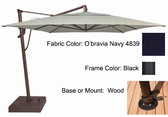 Treasure Garden Cantilever Umbrella - 10'x13' AKZ PLUS
