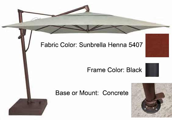 Treasure Garden Cantilever Umbrella - 10'x13' AKZ PLUS