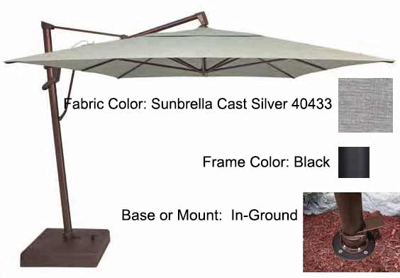 Treasure Garden Cantilever Umbrella - 10'x13' AKZ PLUS