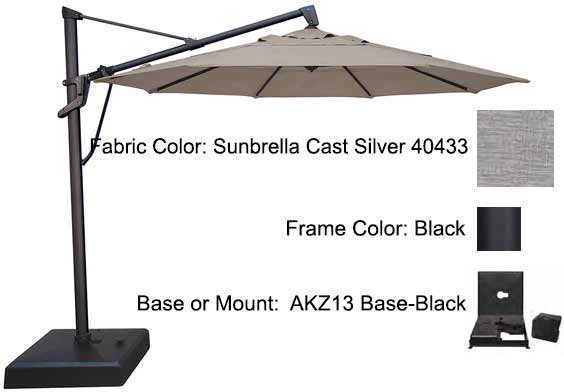 Treasure Garden Cantilever Umbrella - 11’ AKZ PLUS