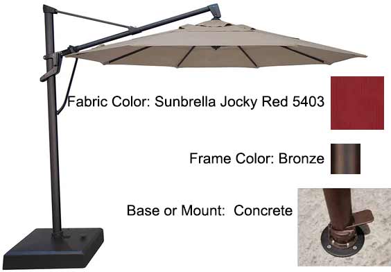 Treasure Garden Cantilever Umbrella - 11’ AKZ PLUS