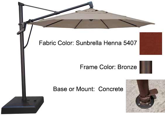 Treasure Garden Cantilever Umbrella - 11’ AKZ PLUS