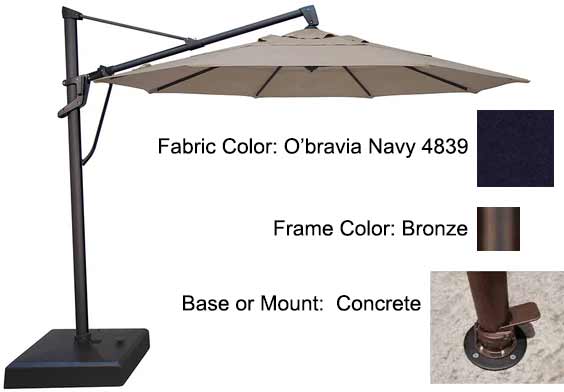 Treasure Garden Cantilever Umbrella - 11’ AKZ PLUS