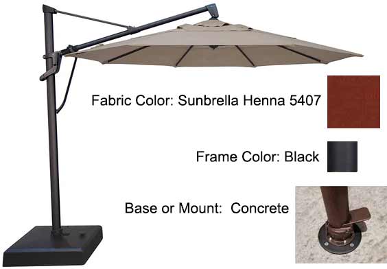 Treasure Garden Cantilever Umbrella - 11’ AKZ PLUS