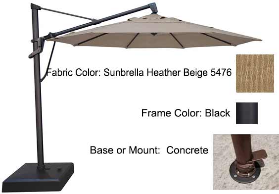 Treasure Garden Cantilever Umbrella - 11’ AKZ PLUS