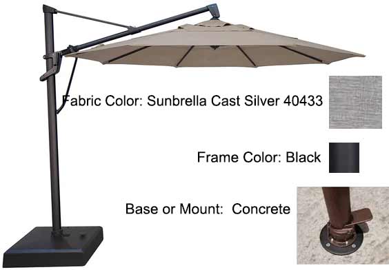 Treasure Garden Cantilever Umbrella - 11’ AKZ PLUS